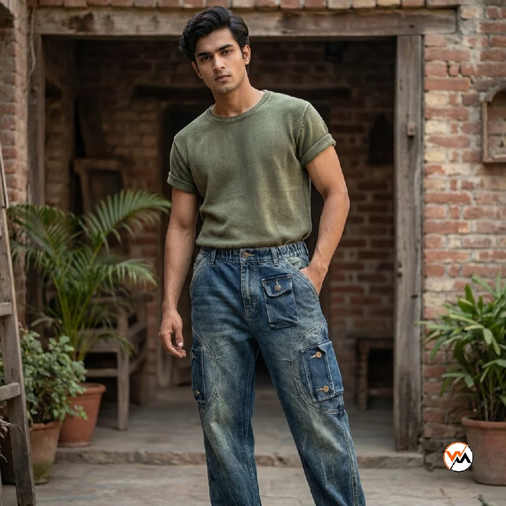 Ultimate mens denim cargo jeans for daily styling – mens denim cargo jeans – photo 1