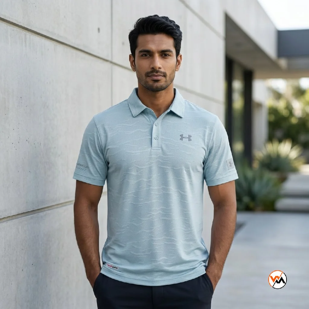 Ultimate mens polo t shirt in light blue – mens polo t shirt – photo 1