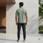 Ultimate mens t-shirt in sage green athletic style – mens t-shirt – photo 4