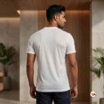 Ultimate white mens t-shirt featuring classic sporty branding and crew neck style for casual wear – white mens t-shirt – photo 3
