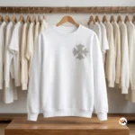 Ultimate White T-Shirt Featuring Embellished Cross Design – White T-Shirt – photo 2