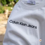 Ultimate white t shirt for men by Calvin Klein Jeans – white t shirt – photo 4