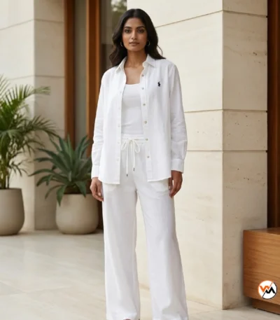 Ultimate Women White Co-ord Set Luxury Outfit – white co-ord set – photo 1