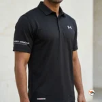 Under Armour Black Polo Shirt for Men – Black Polo Shirt – photo 1
