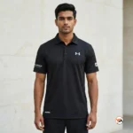 Under Armour Black Polo Shirt for Men – Black Polo Shirt – photo 2