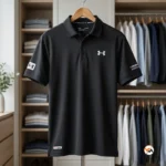 Under Armour Black Polo Shirt for Men – Black Polo Shirt – photo 3
