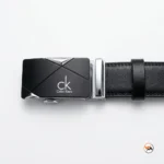 Calvin Klein mens leather belt with metal buckle – mens leather belt – photo 3