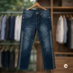 Essential mens jeans featuring a stylish denim wash and distinct side stripes for modern casual outfits. – mens jeans – photo 2