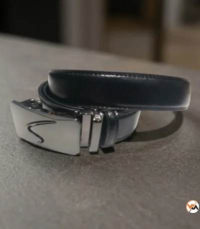 Exclusive Mens Black Belt with Metal Buckle – Mens Black Belt – photo 1