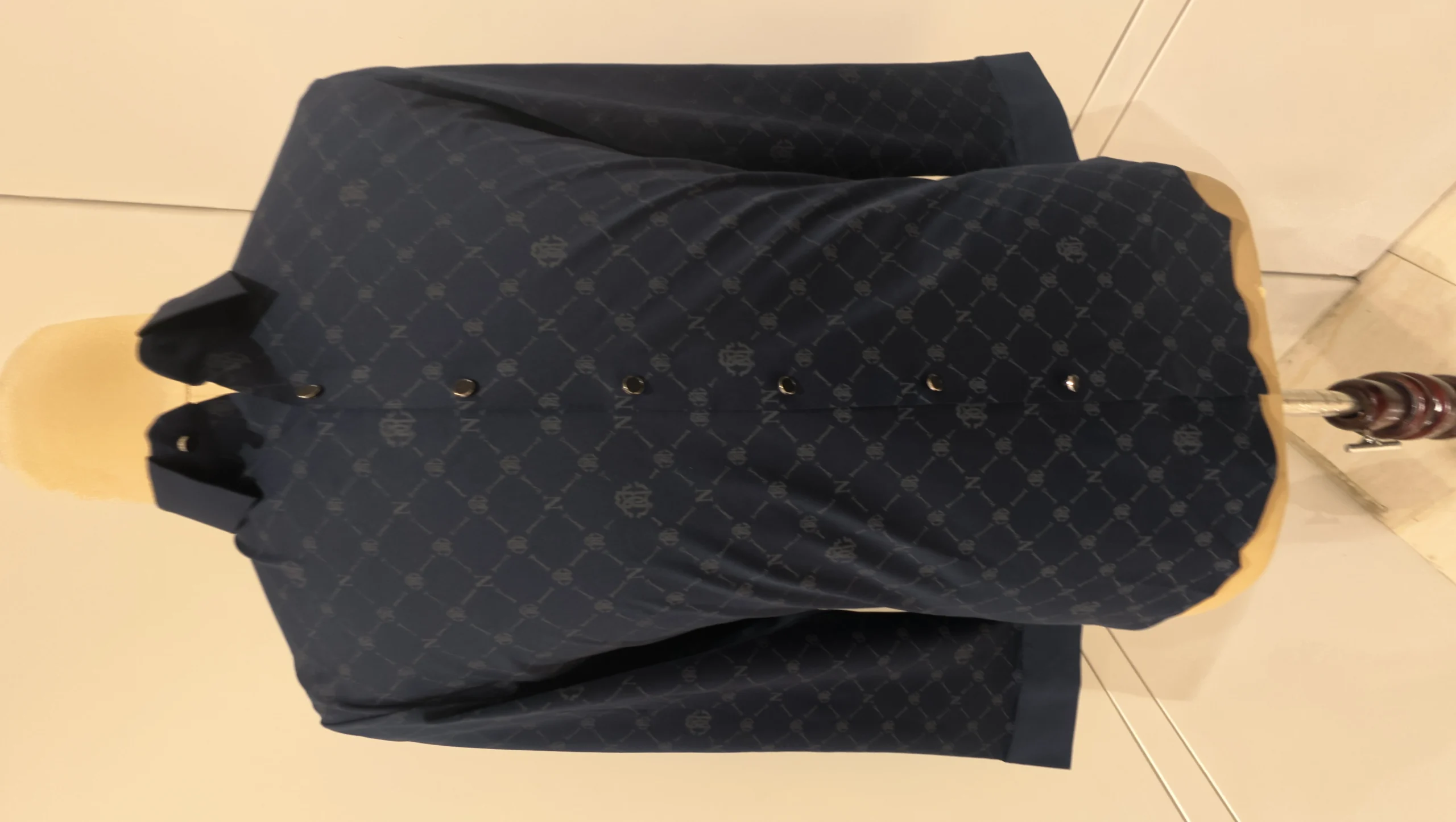 Exclusive Mens Navy Printed Shirt – Mens Navy Printed Shirt – photo 1