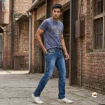 Exclusive Mens Slim Fit Jeans with Embroidered Pockets – Mens Slim Fit Jeans – photo 1