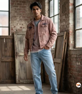 Light blue jeans for men with iconic casual styling – light blue jeans – photo 1