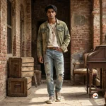 Men distressed jeans featuring a signature light wash finish – distressed jeans – photo 1