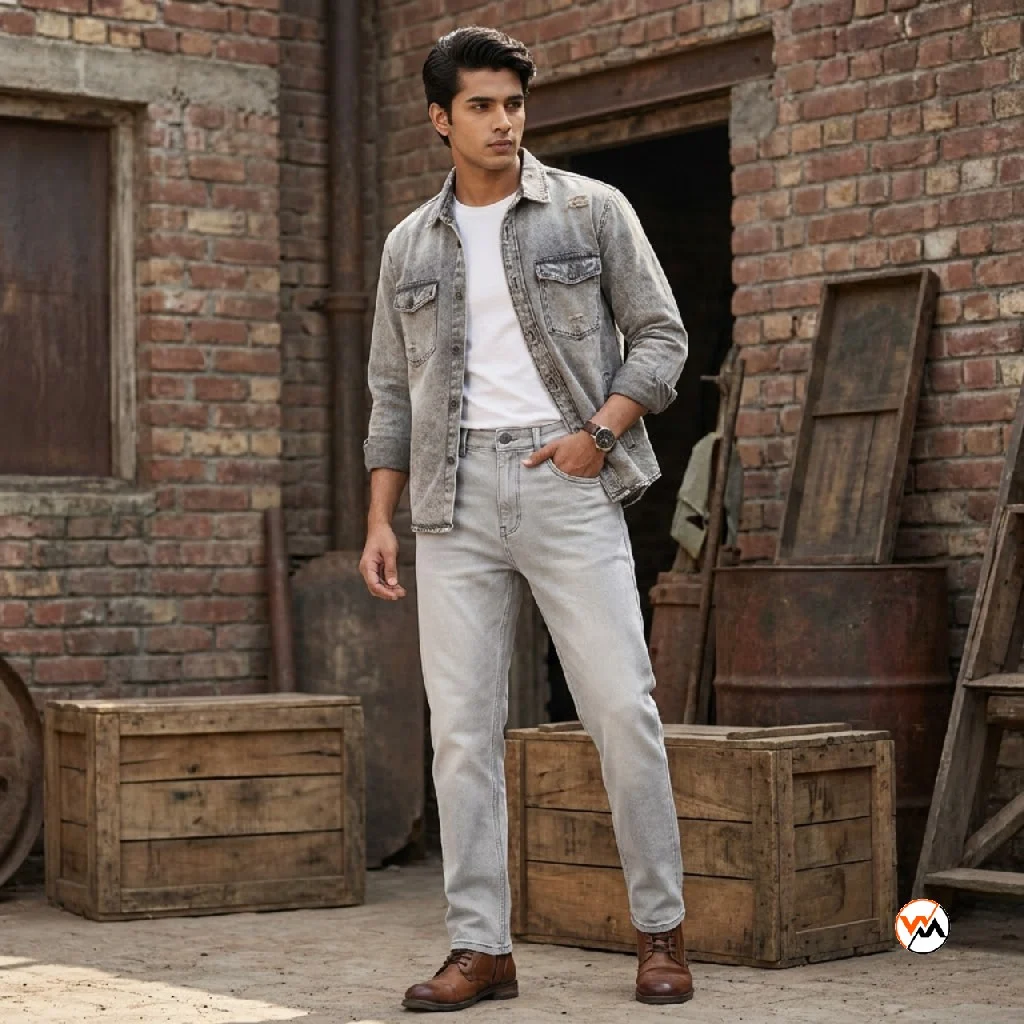 Men Light Grey Jeans Ultimate Everyday Denim Pants – light grey jeans – photo 1