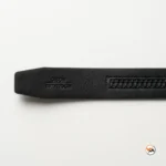 Mens belt featuring exclusive horse buckle and black leather strap – mens belt – photo 4
