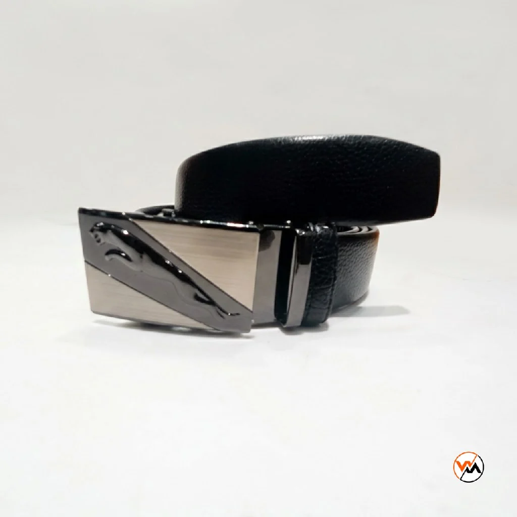 Mens black belt with metal buckle featuring a sleek cat emblem representing classic style – mens black belt Mens black belt with metal buckle featuring a sleek cat emblem representing classic style – mens black belt – photo 1