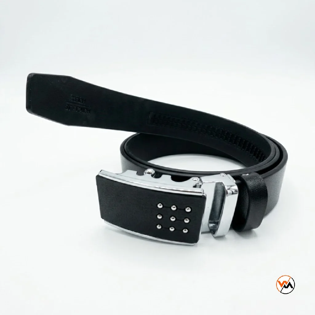 Mens black leather belt featuring an elite metallic buckle design for formal wear. – mens black leather belt Mens black leather belt featuring an elite metallic buckle design for formal wear. – mens black leather belt – photo 1