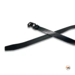 Mens black leather belt featuring an exclusive metallic buckle design – mens black leather belt – photo 5