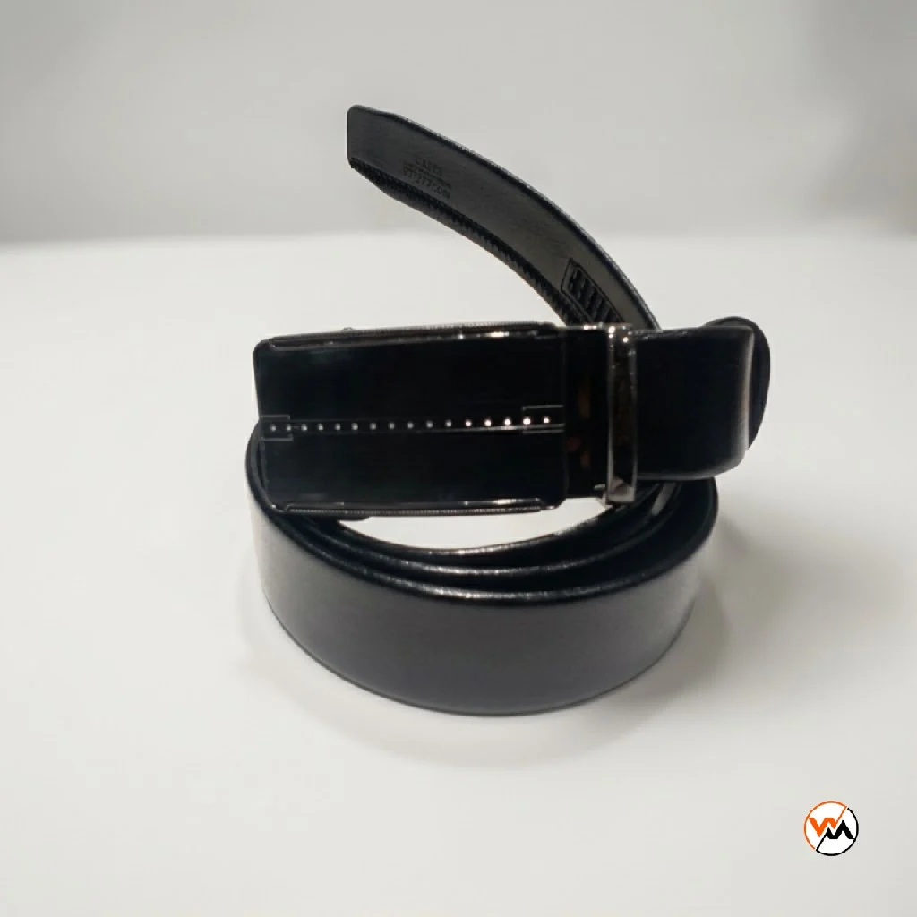 Mens black leather belt with an essential metallic buckle design – mens black leather belt Mens black leather belt with an essential metallic buckle design – mens black leather belt – photo 1
