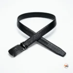 Mens black leather belt with dragon buckle – mens black leather belt – photo 5