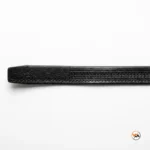 Mens Black Leather Belt with Ultimate Jaguar Buckle – mens black leather belt – photo 3