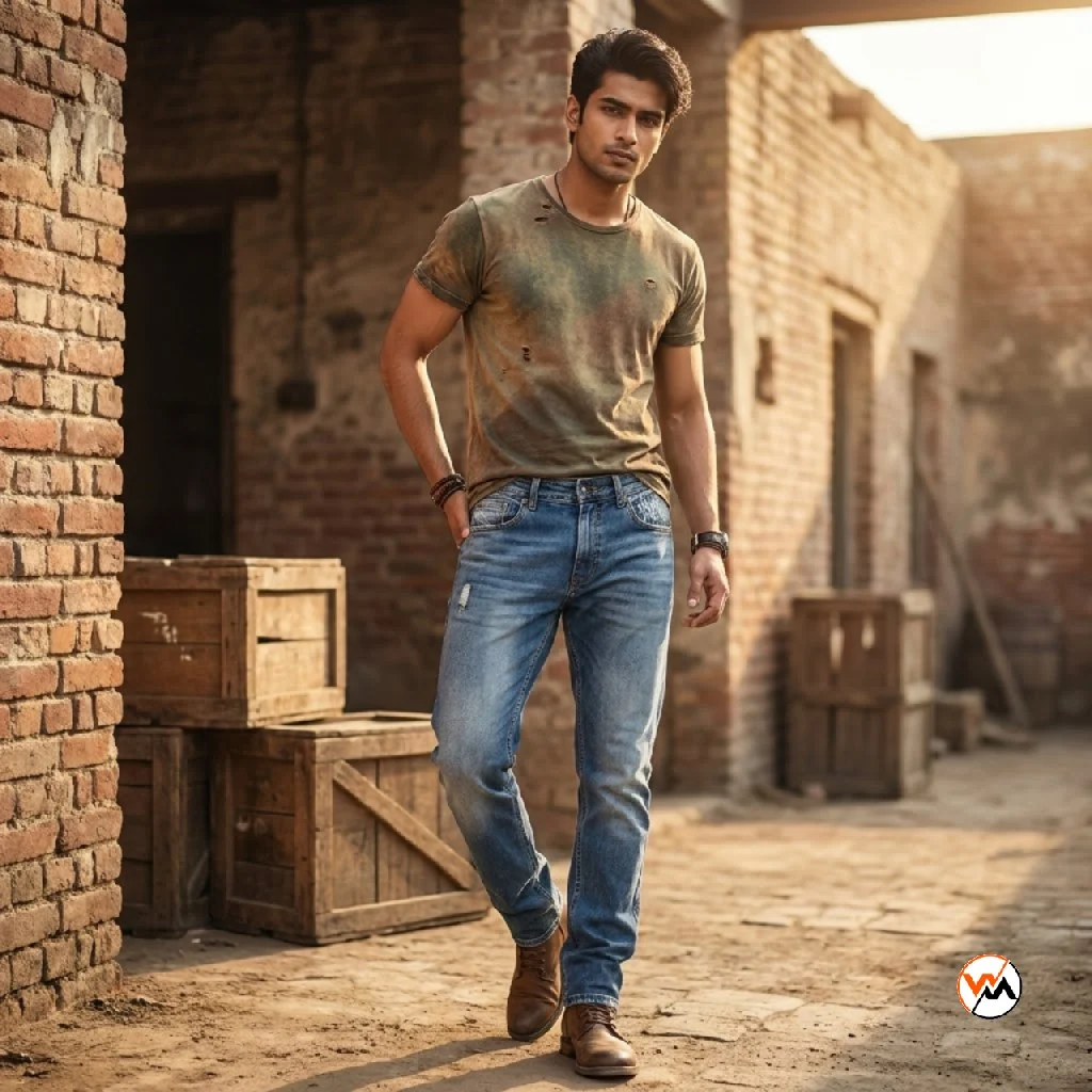 Men's Classic Blue Denim Jeans - Ultimate Slim Fit – blue denim jeans – photo 1