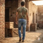 Men's Classic Blue Denim Jeans - Ultimate Slim Fit – blue denim jeans – photo 3