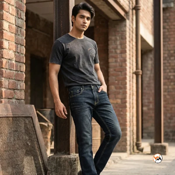 Mens dark wash jeans with iconic styling for everyday wear – mens dark wash jeans – photo 1