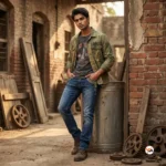 Mens Studded Blue Jeans - Essential Denim Style – Mens Studded Blue Jeans – photo 1
