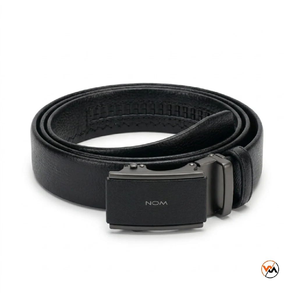 NOM Ultimate Mens Black Leather Belt – Mens Black Leather Belt – photo 1