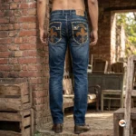 Rock Revival men jeans showcase luxurious distressed style and unique pocket embellishments for standout appeal – men jeans – photo 3