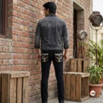 Ultimate Black Studded Jeans for Men with Zippers – Black Studded Jeans – photo 3