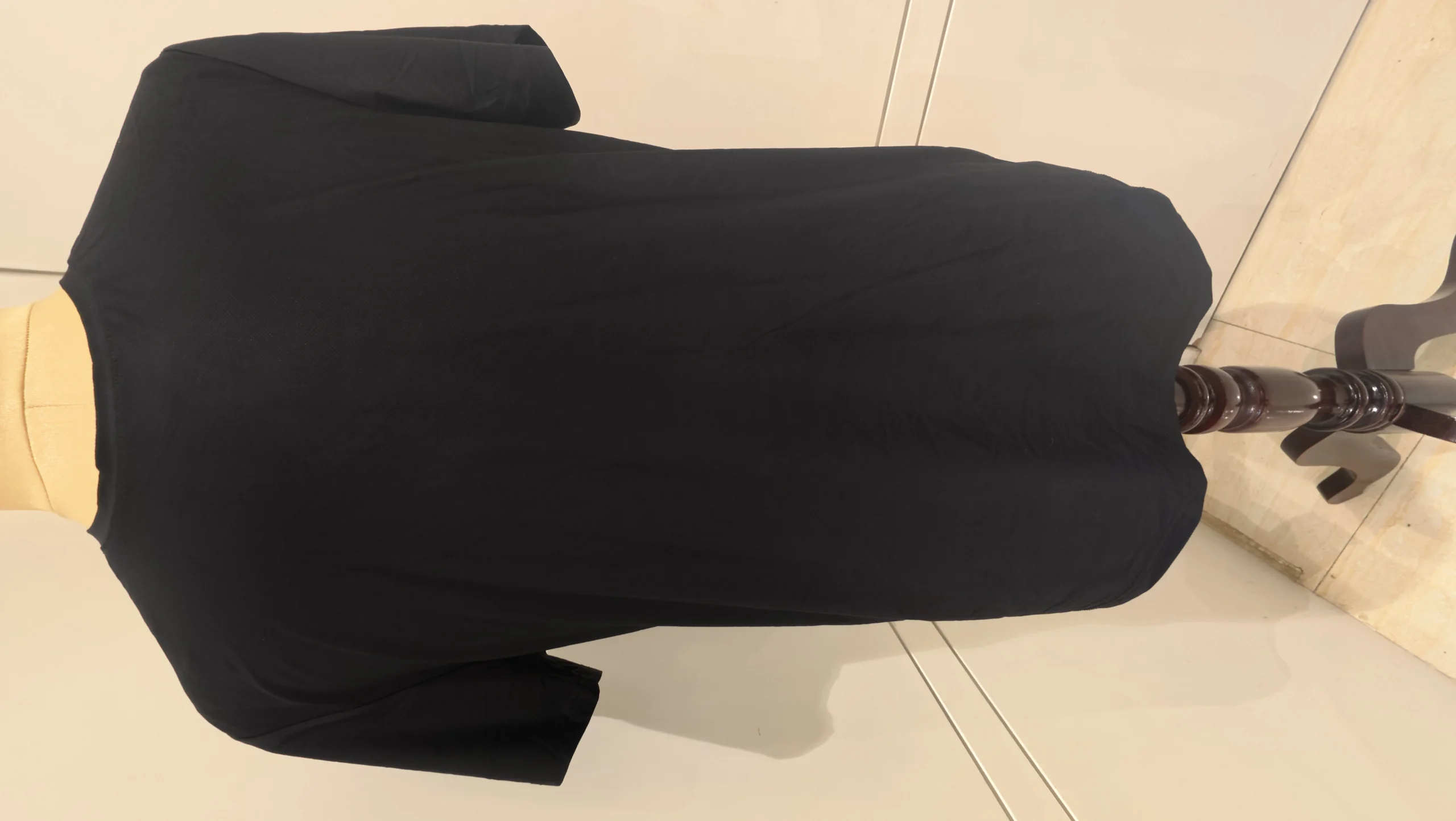 Ultimate black t-shirt for men in solid casual style – black t-shirt – photo 1