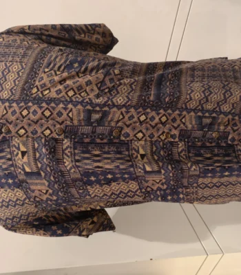 Ultimate geometric print shirt featuring classic button front styling – geometric print shirt – photo 1