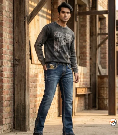 Ultimate Mens Jeans With Studded Pockets – mens jeans – photo 1