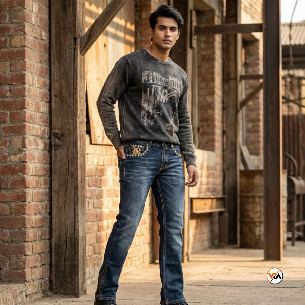 Ultimate Mens Jeans With Studded Pockets – mens jeans – photo 1