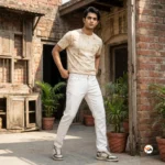 Ultimate white denim jeans for men featuring a classic fit and clean styling – white denim jeans – photo 1