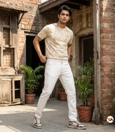 Ultimate white denim jeans for men featuring a classic fit and clean styling – white denim jeans – photo 1