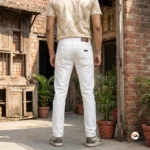 Ultimate white denim jeans for men featuring a classic fit and clean styling – white denim jeans – photo 4
