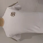 Ultimate White T-Shirt with Signature Brown Trim for Men – white t-shirt – photo 1